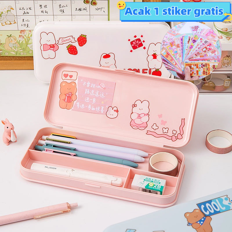 

Kotak Pensil Minimalis Pencil Case Aesthetic pencil box for student organization
