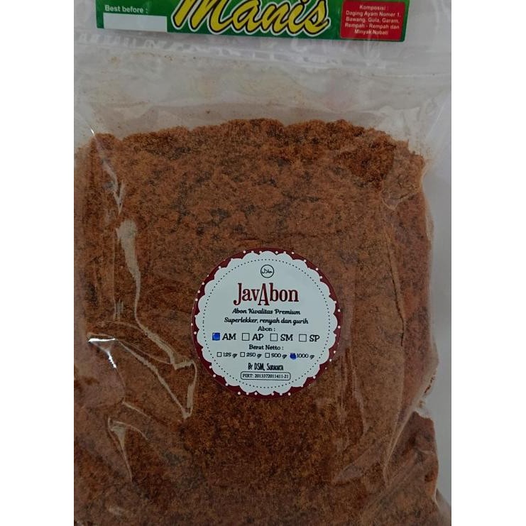 

Javabon Abon Ayam Manis/ (Chien Floss) 1000