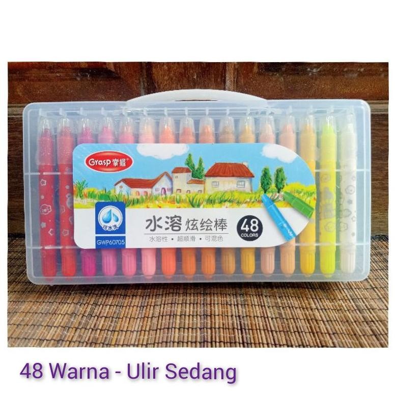 

SALE Krayon Crayon Grasp 48 Ulir Sedang Warna Krayon lembut Krayon Mewah Krayon Juara Lomba Peralatan Menggambar eH-23