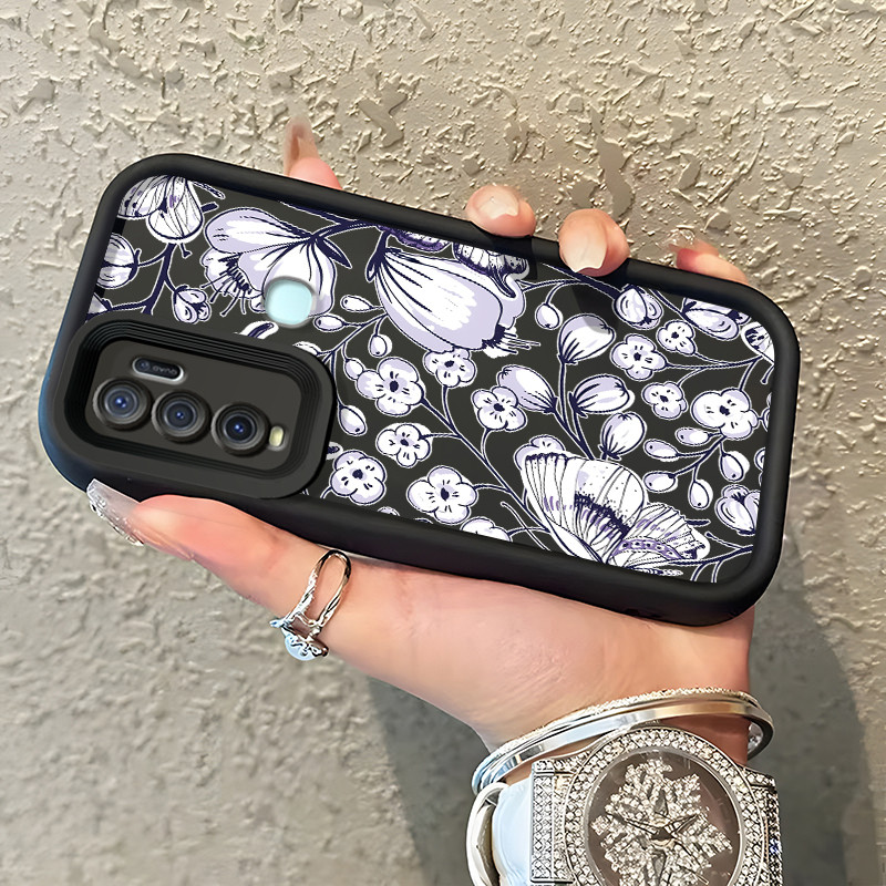 Casing Hp  Untuk VIVO Y50 VIVO Y30 VIVO Y30i Case Casing penutup pelindung silikon Softcase kupu HP 