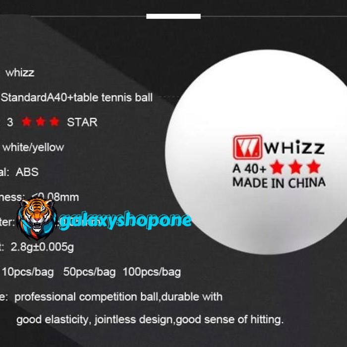 BOLA PINGPONG TENIS MEJA WHIZZ A40+ KUALITAS PRODUK TERBAIK