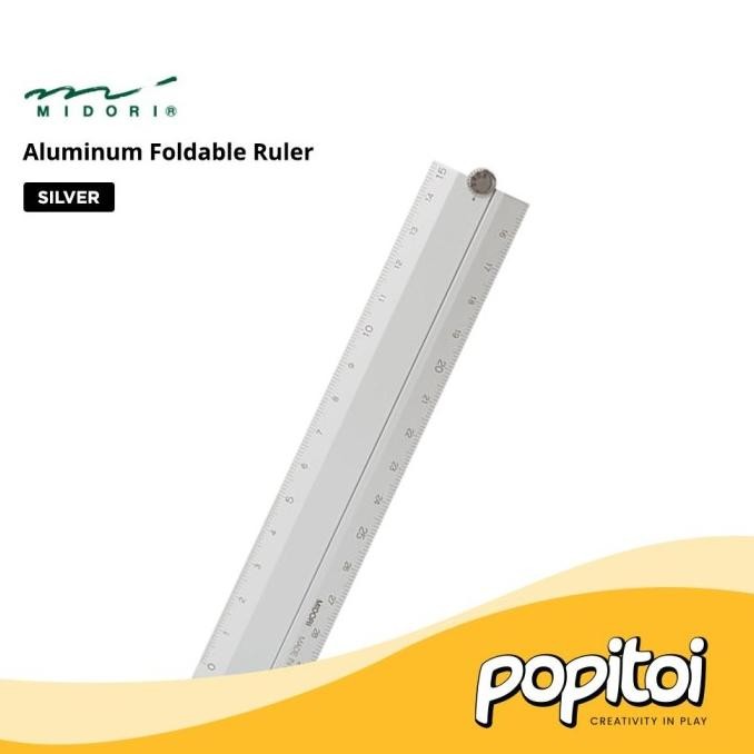 

TERMURAH - MIDORI Aluminum Foldable Ruler 15-30 cm Penggaris Lipat Aluminium
