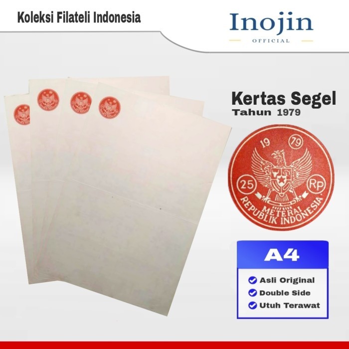 

Kertas Segel Tahun 1979 Asli