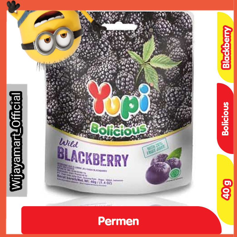 

Yupi Permen Gummy Bolicious Blackberry 40 g