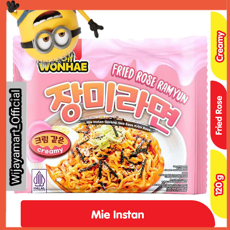 

Wonhae Rose Ramyun Mi Instan Goreng Saus Krim Rose 120 g