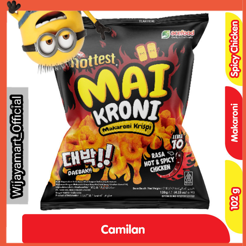 

Mr. hottest Maikroni Makaroni Krispi Rasa Ayam Pedas Level 10 102 g