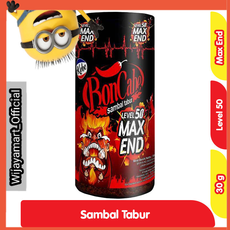 

Kobe BonCabe Max End Sambal Tabur Level 50 Botol 30 g