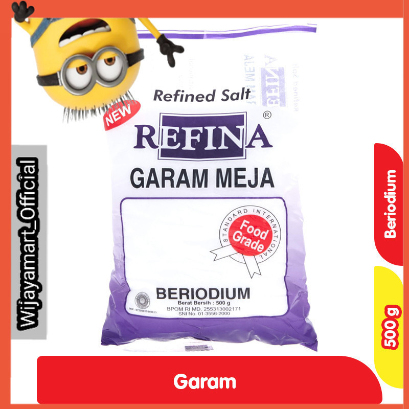 

Refina Garam Meja Beriodium Refill 500 g