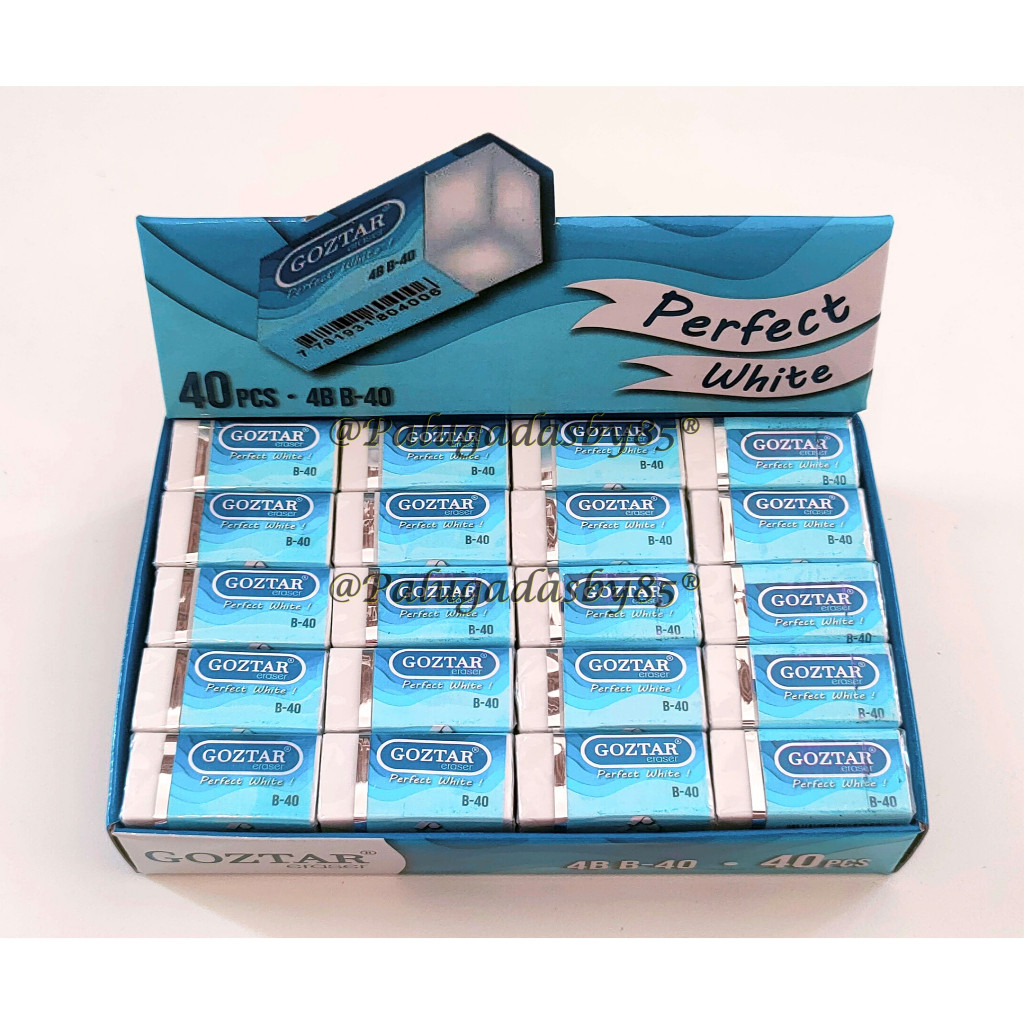 

READY STOCK (1 Pak Isi 40 Pcs) Penghapus GOZTAR 4B B-40 / Penghapus Goztar B-40 / Goztar B40 /