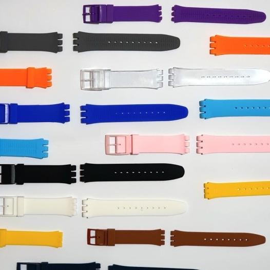 Strap Tali Jam Tangan Swatch Rubber Tali Jam Swatch Karet Rubber