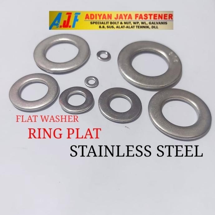 Sheeren - Ring Plat ( Flat Washer ) M.4 Ss 304