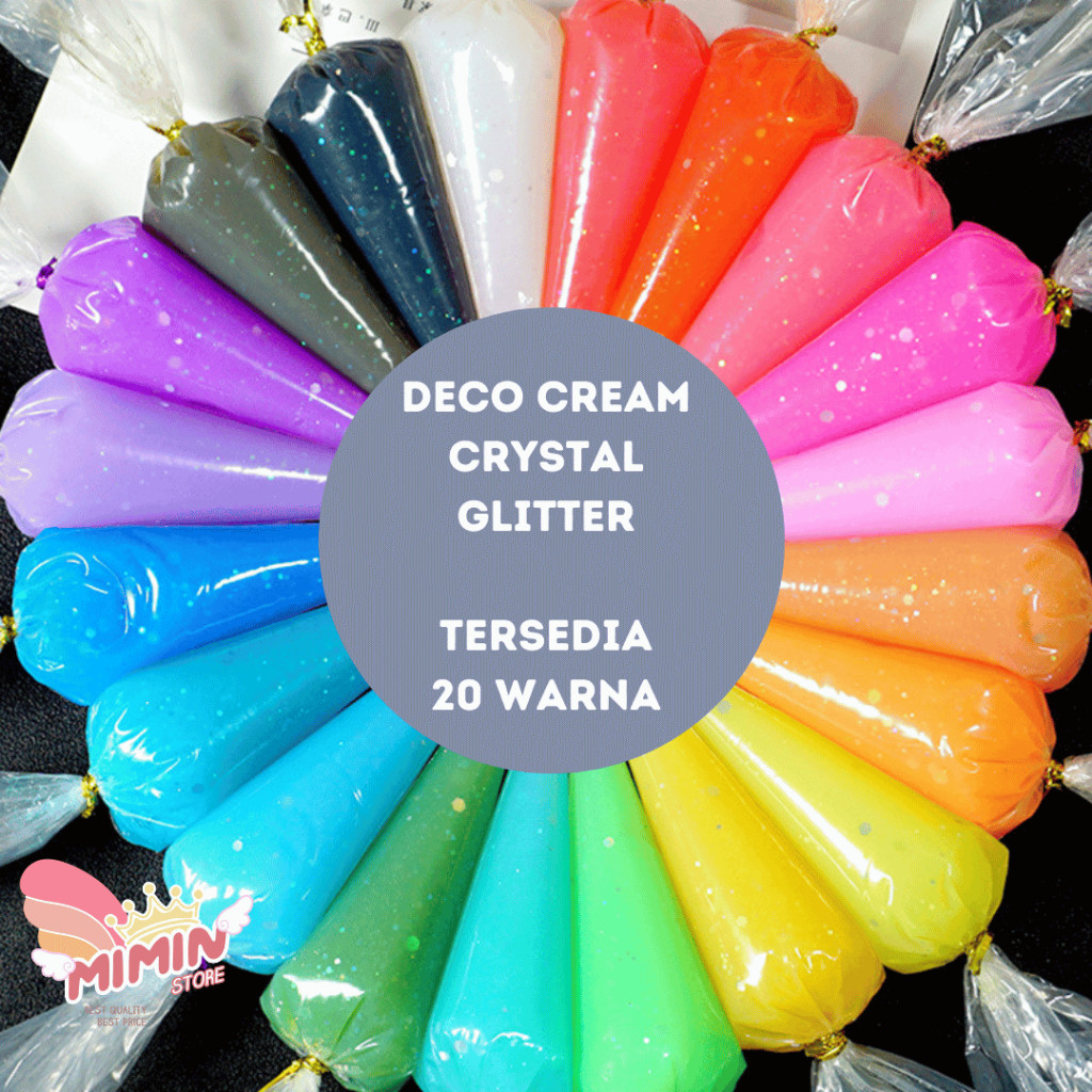 

Deco Cream Crystal Glitter GARANSI 50G Deco Whip Cream