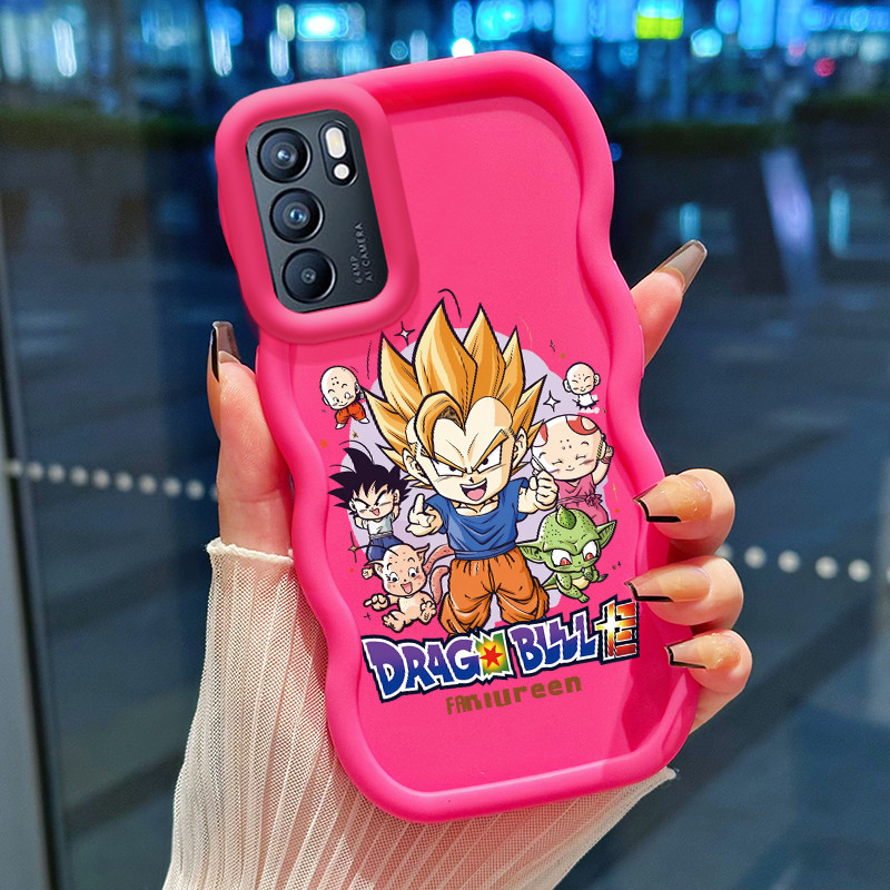 Casing Hp Untuk OPPO Reno 6 4G Case Casing HP Softcase kartun berbulu Kesing trendi Macaron penutup 