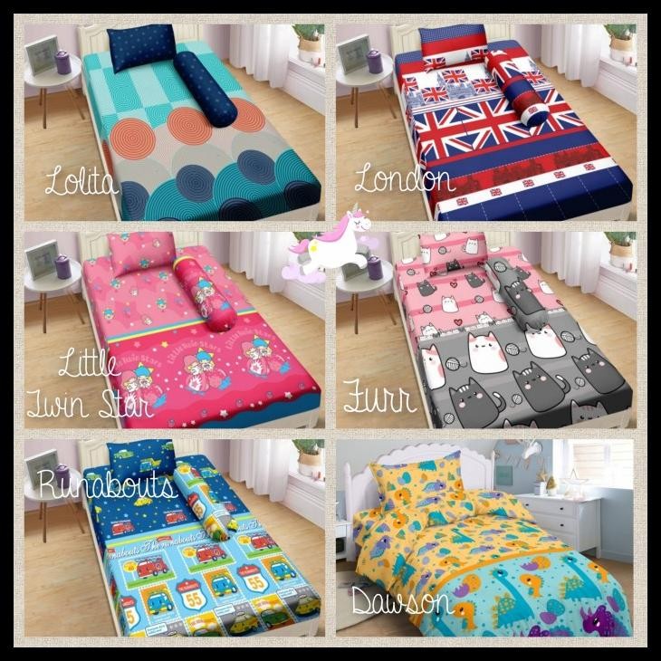 Ready Sprei Lady Rose Single 120X200 Karakter Kartun Anak Laki Perempuan {Terlaris|Best Seller}
