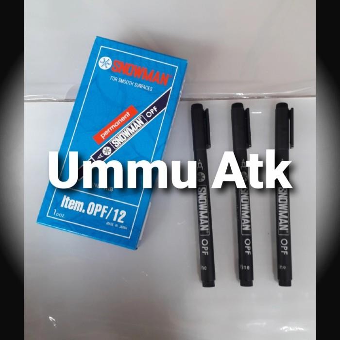 

Spidol Permanen Snowman Opf Isi 12 Pcs