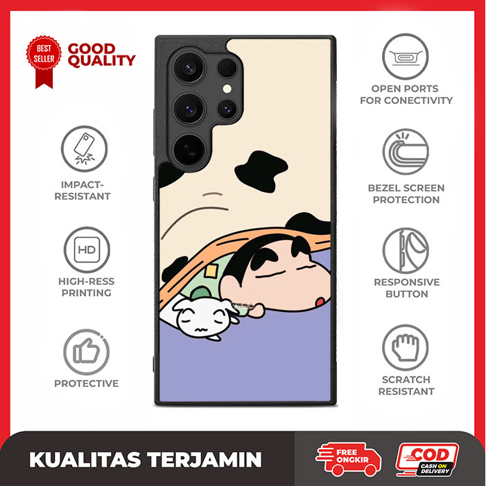 Case Casing Custom Samsung S24 S23 S22 S21 S20 FE Ultra Plus Shinchan AE3474 Hardcase A16