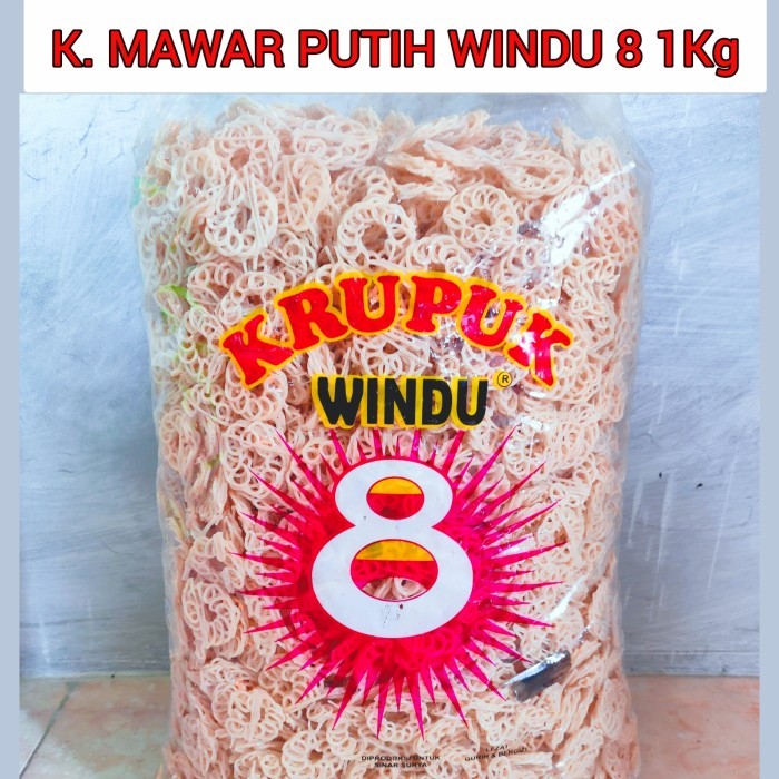 

Terlaris Kerupuk Mawar Putih Windu 8 Mentah 1 Kg SALE