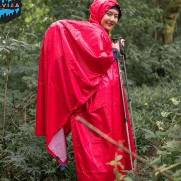 Ds Adventure Jas Hujan Ponco 3In1 Hiking Outdoor - Jas Hujan Kelelawar