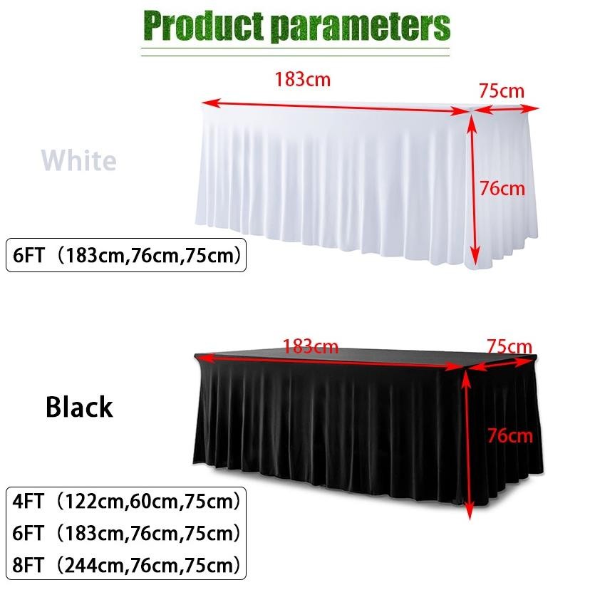 Taplak Meja Dekorasi Meja / Skriting Meja / Rok Meja Rempel Rumbai Meja Cocok Untuk Meja Prasmanan/M