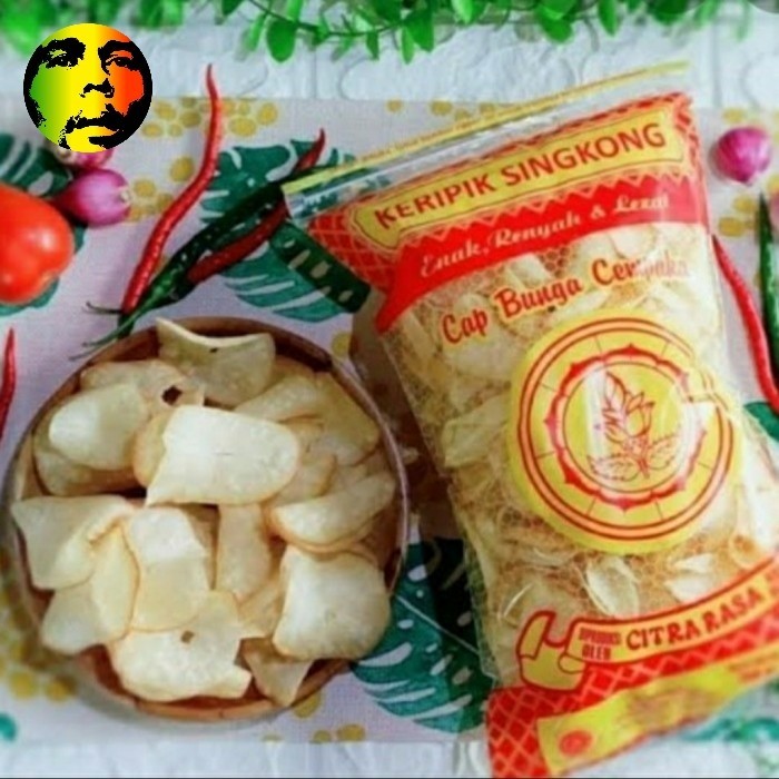 

SALE Keripik singkong cap bunga cempaka 450gr