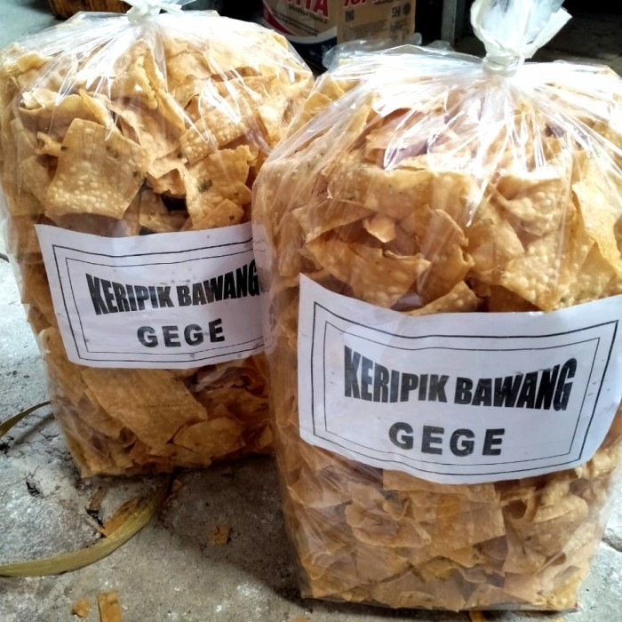 

KOMPLIT KERIPIK PANGSIT BAWANG GEGE 1 bal 2kg