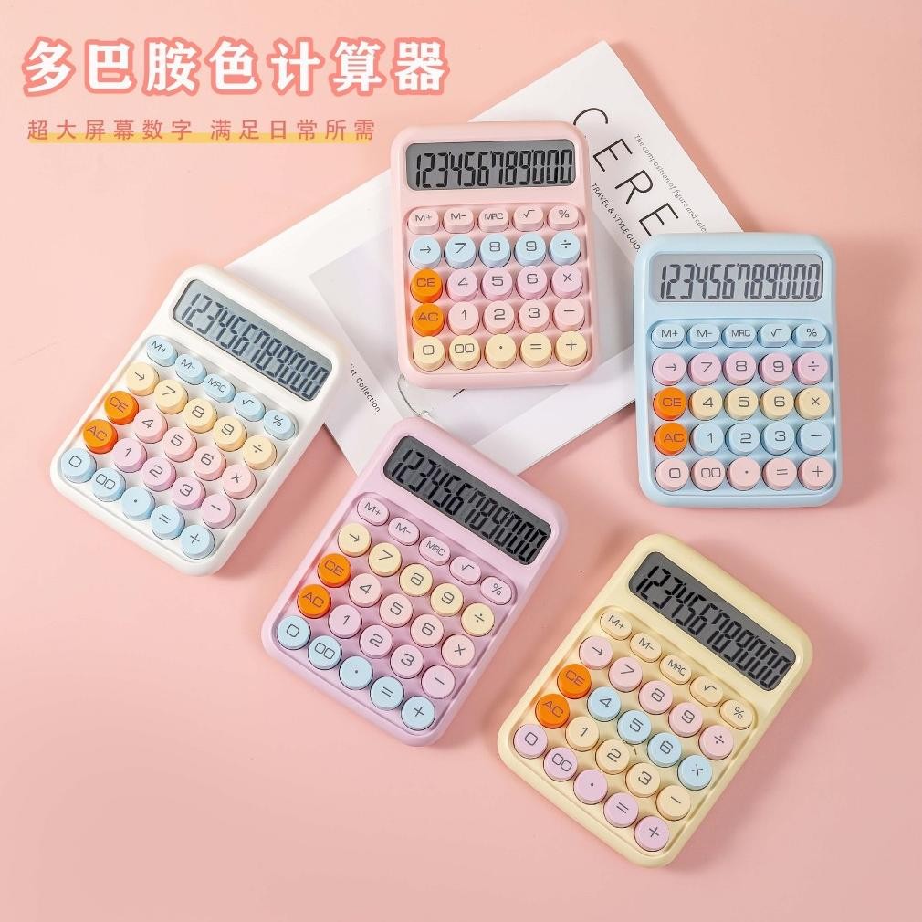 

sd-5 MURMURE | (FREE BATERAI) KALKULATOR LUCU ALA INS KOREA DOPAMIN CALCULATOR WARNA MACARON 12 DIGITS DISPLAY BESAR KEYBOARD DOT MEKANIK TOMBOL BESAR Berkualitas