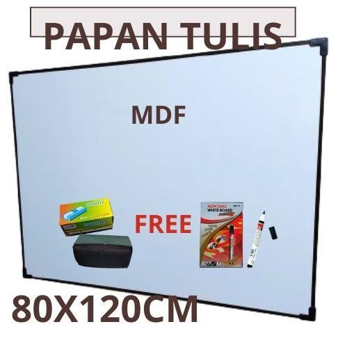 

BISA COD Papan Tulis 80X120 CM whiteboard besar GRATIS SPIDOL DAN PENGHAPUS ii-99