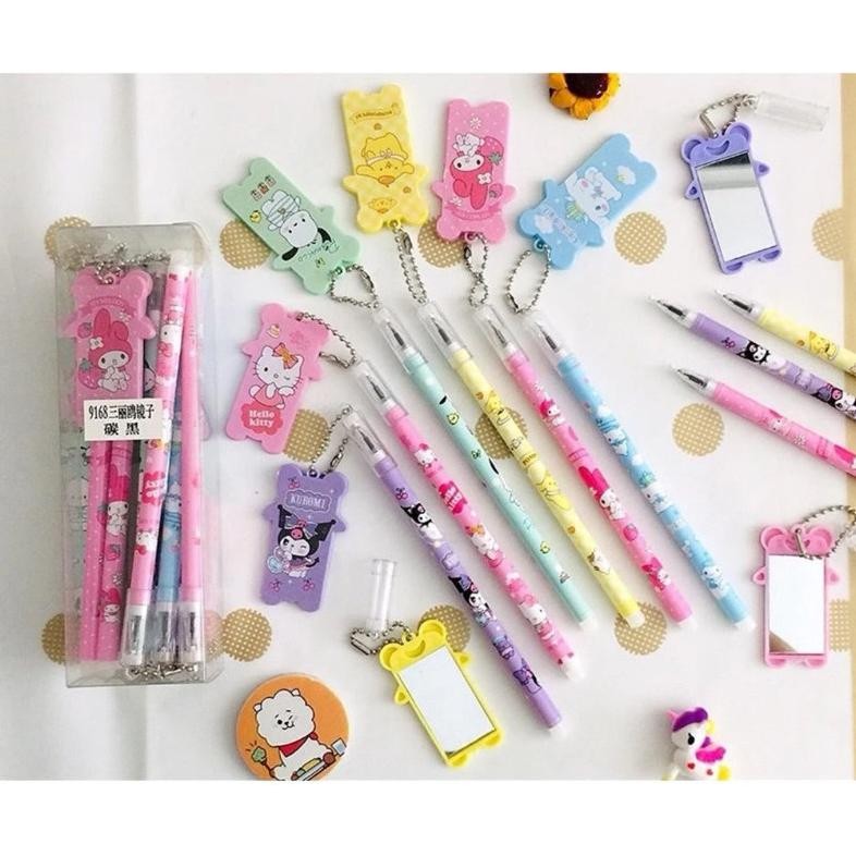 

io-98 (LUSINAN) PULPEN SANRIO LOTSO PEN SKATEBOARD PEN SISIR PEN CERMIN Premium