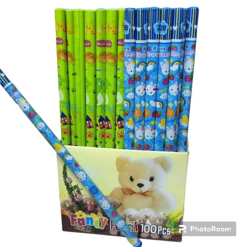 

tg-342 Pensil Tulis 2B Fancy isi 100 pcs karakter murah Sale