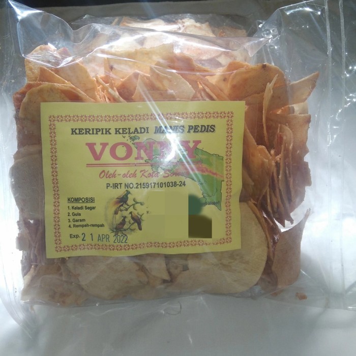 

TERBAIK CEMILAN DIET SEHAT KERIPIK KELADI PAPUA KERIPIK TALAS VONNY PEDAS