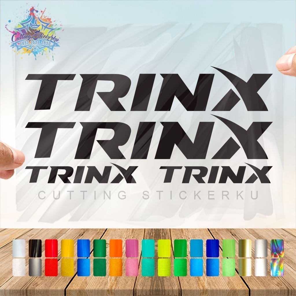 Cutting Stiker Trinx Variasi Sepeda Sticker Frame Aksesoris Body Style Lipat Keren Decal Striping Bi
