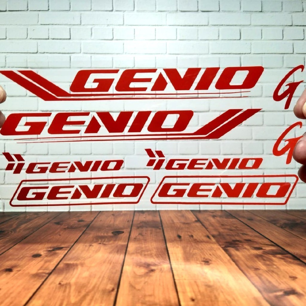 Cutting Stiker Genio Variasi Sepeda Sticker Frame Aksesoris Body Style Lipat Keren Decal Striping Bi