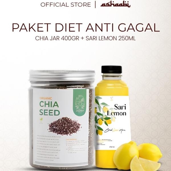 

Paket Anti Gagal Sari Lemon Chia Seed Biji Chia Non Gmo