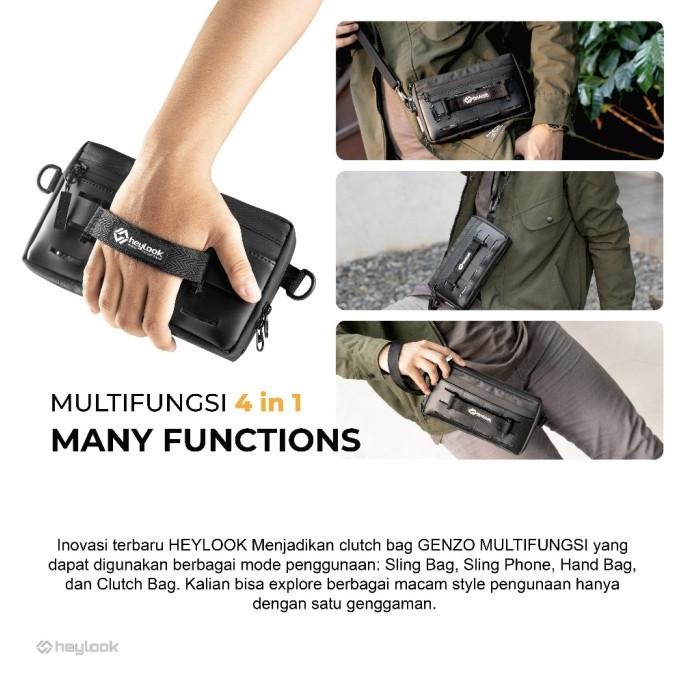 Tas Dompet Sling Phone Pouch Bag Handbag Clutch Neck Bag Pria Anti Air MRS02