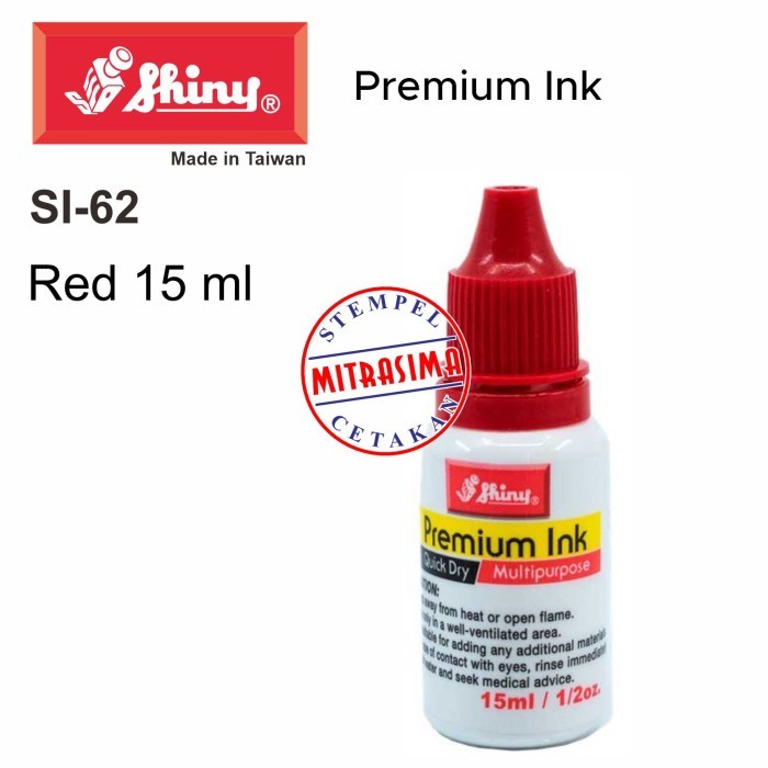 

SHINY SI-62 ( TINTA PREMIUM PERMANEN WARNA MERAH SI 62 TIPE SI62 )