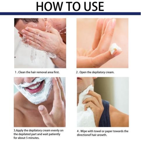 Cream Krim Perontok Pencabut Rambut Bulu Kumis Jenggot Brewok Permanen GM