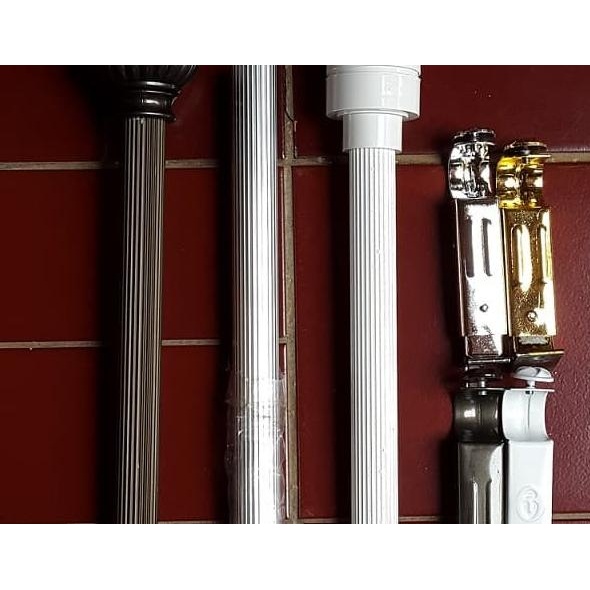 Paket Batang Rel Pipa Gorden 2 Meter/Tiang Besi Hordeng/Rolet Tirai