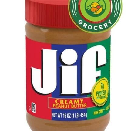 

Jif Creamy Peanut Butter Selai Kacang 16Oz 454Gr