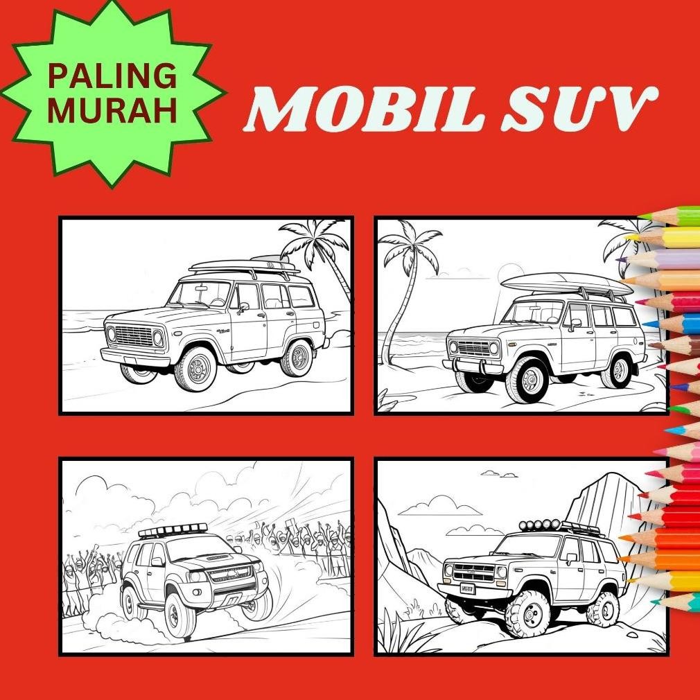 

Terbaru Kertas Mewarnai A5 / Mobil Suv / Buku Gambar Mewarnai / Coloring Book / Untuk Sd Tk Paud Bahan Terbaik