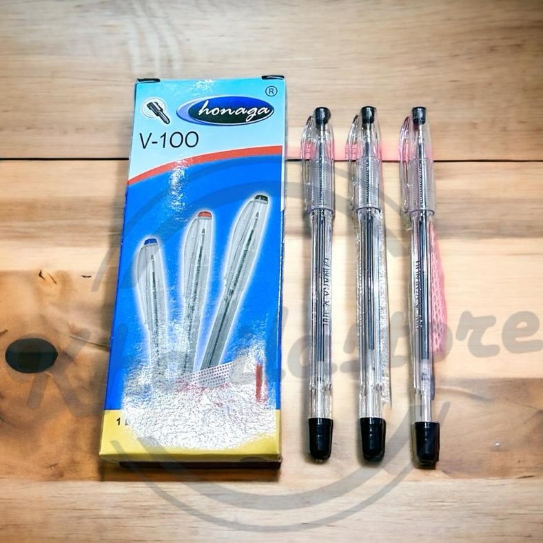 

Pulpen Honaga V 100 Fine Point isi 12 pcs LARIS