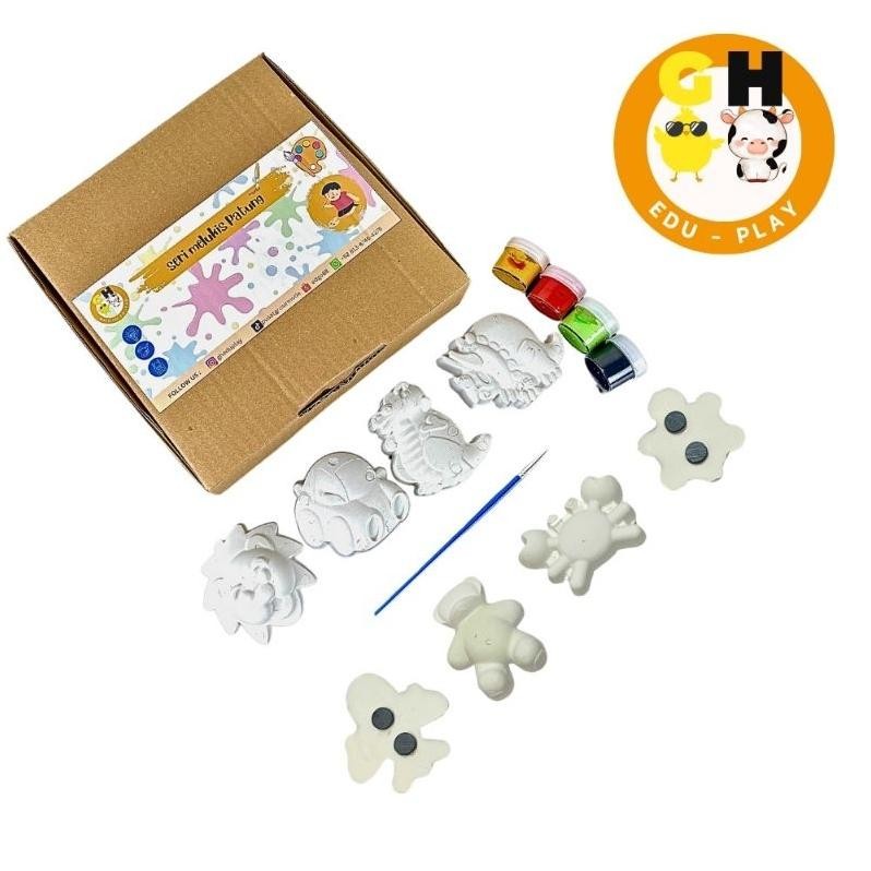 

New Arival Set Melukis Edisi Khusus Gypsum Patung Lukis Painting Kit Akrilik Acrylic Mewarnai Patung Gipsum Coloring Bahan Terbaik