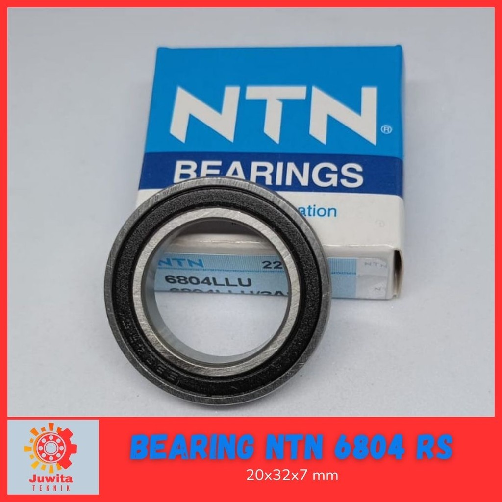 Bearing Lahar NTN 6804 RS Japan Laher Klaher Tutup Karet Dua Sisi
