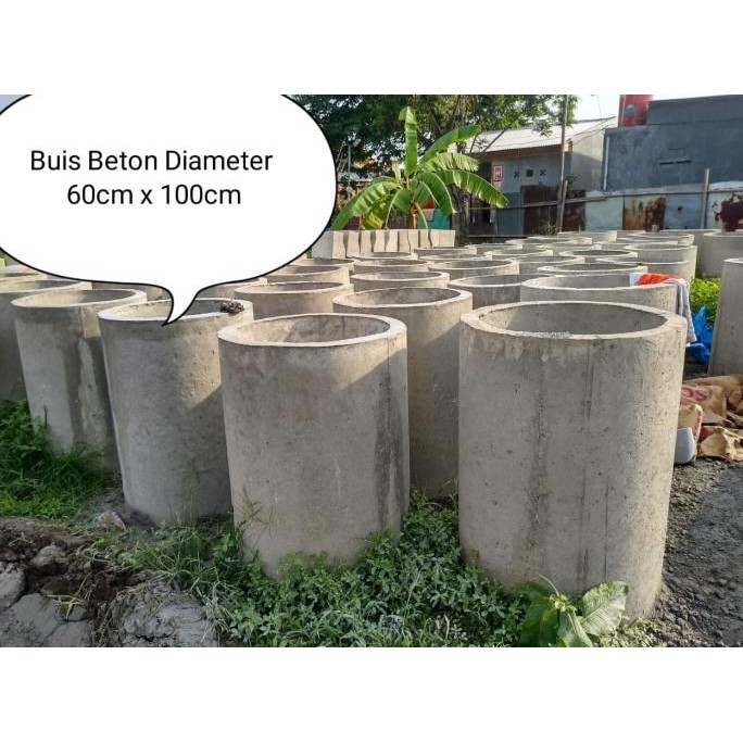 Hits Buis Beton Gorong-Gorong Ukuran 60X100 Cm (Pakai Besi Wermess M5)