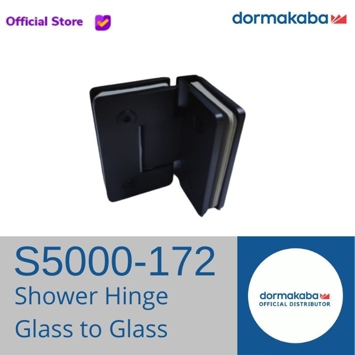DORMA S5000-172 BLACK HITAM SHOWER HINGE DORMAKABA