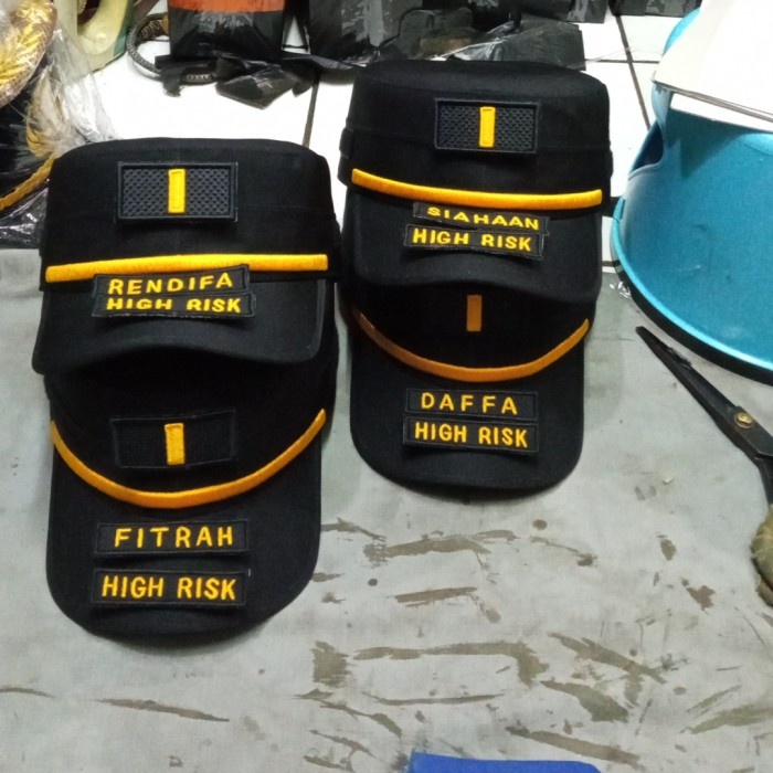 Auliya Topi Komando Lapas/ Pol Pp Gol 3A,3B,3C, Free Nama Velcro