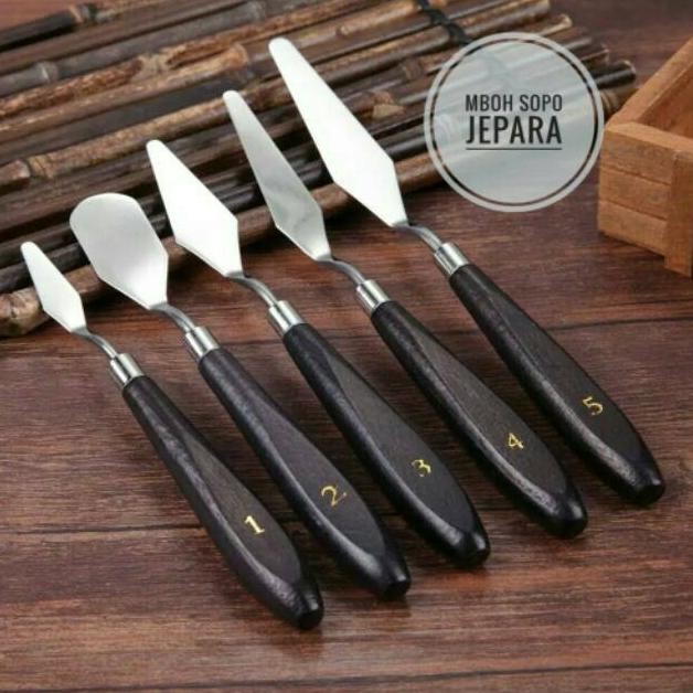 

DWL-49 Satu set Cetok Kecil Untuk Pot, Relief dan Taman, Painting Knife Palet Lukis Premium