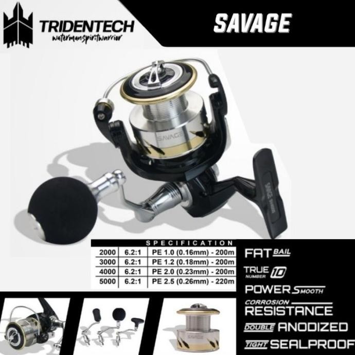 promooo... reel tridentech savage (power handle)