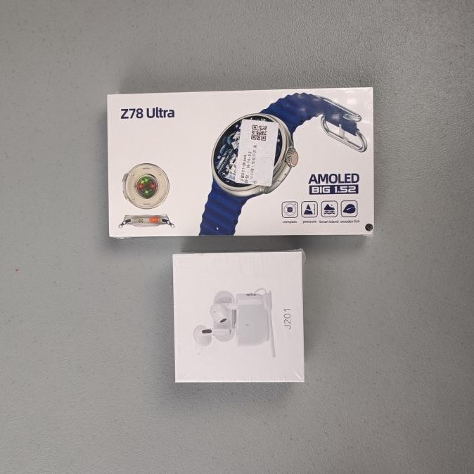 SMARTWATCH Z78 ULTRA NFC, GPS, CALL SUPPORT FOR ANDROID & IOS AMOLED & TWS 2807T