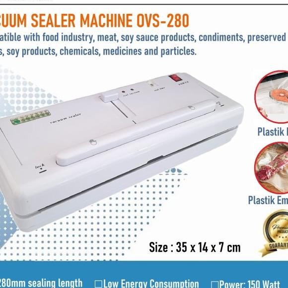 Alat Press Makanan / Sealer Plastik Kedap Udara / Vacuum Sealer Gin