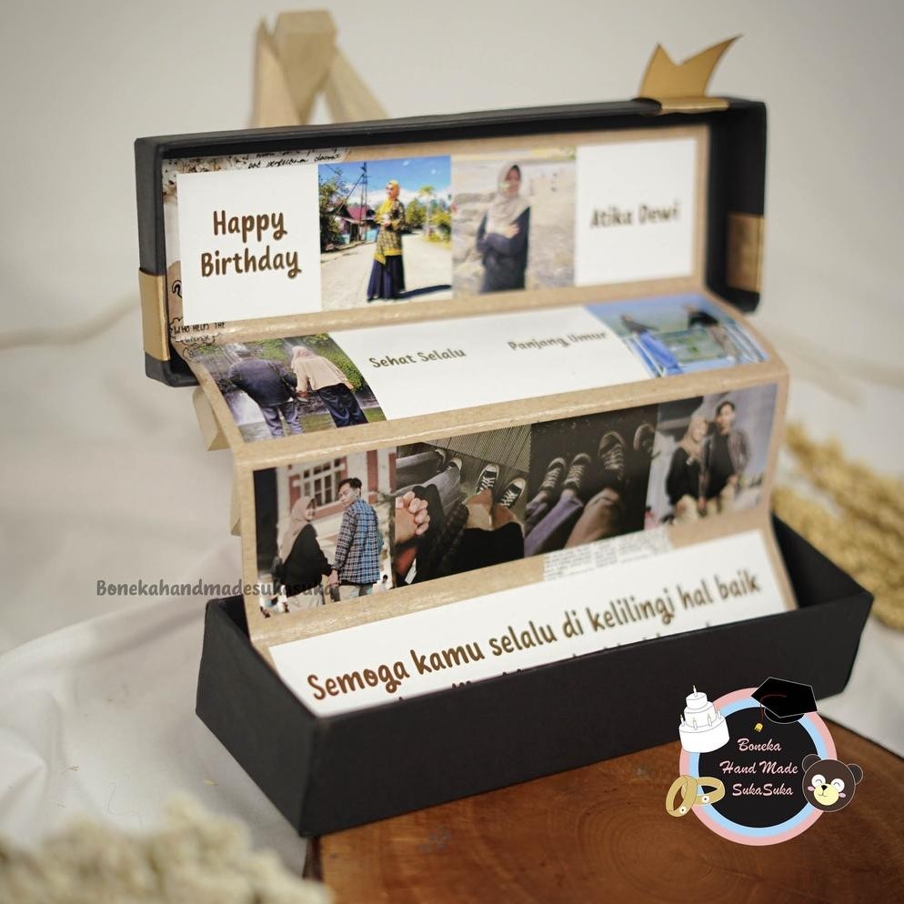 

BISACOD Photobox Giftbox 16 Foto Kado Ulang Tahun | Kado Anniversary Custom BOX TEBAL Hadiah Anniversary Valentine fb-43